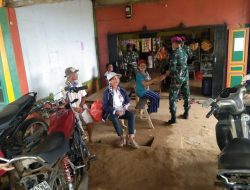 TMMD Regtas Ke 111 Kodim 1202/Skw Selesai, Anggota Satgas Pamitan Kepada Warga.