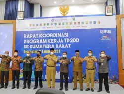 Wawako Solok Hadiri Rakor TP2DD se Sumatera Barat Semester II Tahun 2021