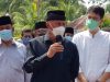 Gubernur Sumatera Barat Mahyeldi Ansarullah usai pemakaman Mantan Wagub Sumbar Nasrul Abit di Air Haji, Pesisir Selatan, Sabtu 28 Agustus 2021. Foto : Istimewa
