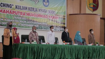 Wawako coaching KKN Universitas Mahaputra Muhammad Yamin Solok