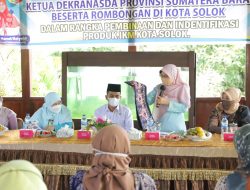 Wawako Solok Sambut Ketua Dekranasda Sumbar