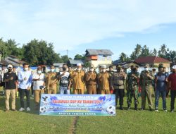 Bupati Pasbar Resmi Buka Turnamen Rajawali CUP XV Nagari Ujung Gading 2021