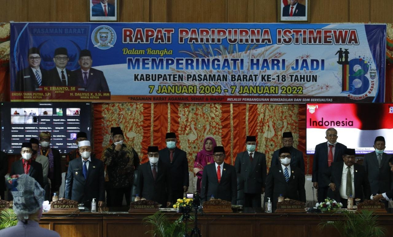 HUT Pasbar ke 18, Gubernur Tekankan Bergandengan Tangan Dalam Pembangunan
