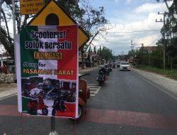 Komunitas Vespa Solok Gelar Aksi Peduli Gempa Pasaman
