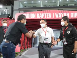 Menpora Tinjau Prokes dan Tonton Perkembangan Timnas pada Laga FIFA Macth Day Indonesia vs Timor Leste