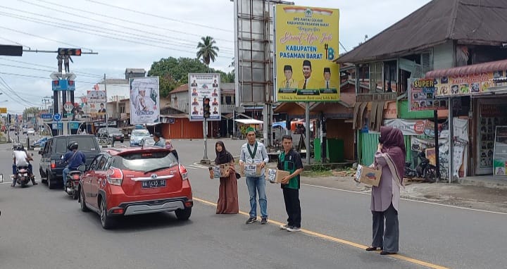 HmI Cabang Pasaman Barat Lakukan Penggalangan Dana Untuk Korban Gempa