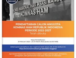 Komnas HAM Buka Pendaftaran Anggota Baru Periode 2022-2027, Simak Alurnya