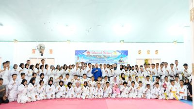 Muhayatul Ketum Gokasi Pessel  hadir dalam pembukaan Ujian Kenaikan Tingkat