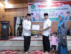 Wawako Hadiri Pisah sambut Kapala Kantor Kemenag Kota Solok