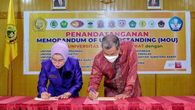 Unbrah bersama 10 PTS di Sumbar Tanda Tangani MoU