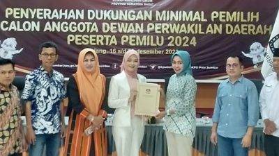 Baru 6 Calon DPD Sumbar yang Serahkan Syarat Dukungan