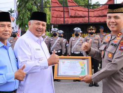 Pemko Solok Berikan Penghargaan Kepada Polres Solok Kota