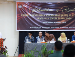 Wawako Solok Hadiri Pelantikan PPK  Pemilu 2024
