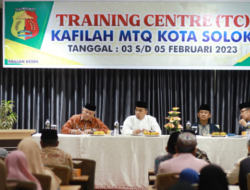 Wawako Solok Buka Training Center Kafilah MTQ Kota Solok