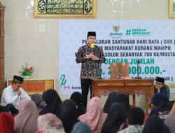 Wawako Hadiri Santunan Hari Raya Baznas Kota Solok