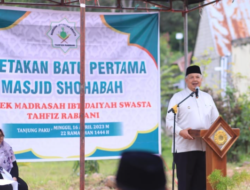 Wako Solok Hadiri Peletakkan Batu Pertama Masjid Shohabah