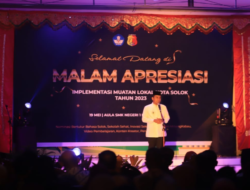 Wawako Hadiri Malam Apresiasi Implementasi Muatan Lokal Kota Solok 2023