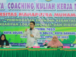 Wawako Solok Menjadi Keynote Speaker Peserta KKN Universitas Mahaputra Muhamad Yamin