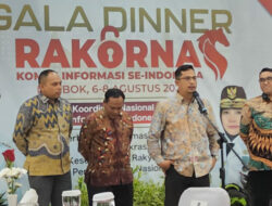 Ketua KI Sumbar Sampaikan Apresiasi pada Gubernur NTB dalam Gala Dinner