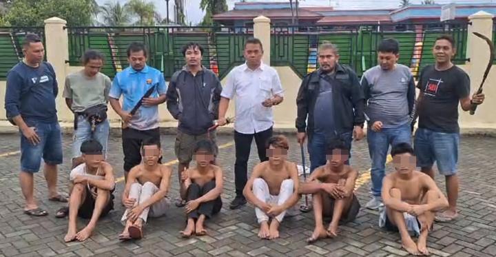 membacok-warga-tanpa-alasan,-6-remaja-di-pariaman-diringkus-polisi