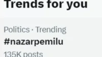 Nazar Pemilu Trending di Twitter, 100 Ribu Netizen Harap AMIN Menang