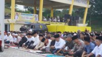 Ribuan Warga Padati Sholat Idul Fitri di RTH Mahkota Berlian
