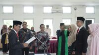 Lantik Pejabat Administrator, Pengawas, Kepala UPTD Puskesmas, Bupati: Terapkan Nilai BerAKHLAK dan Kembangkan Komunikasi Positif