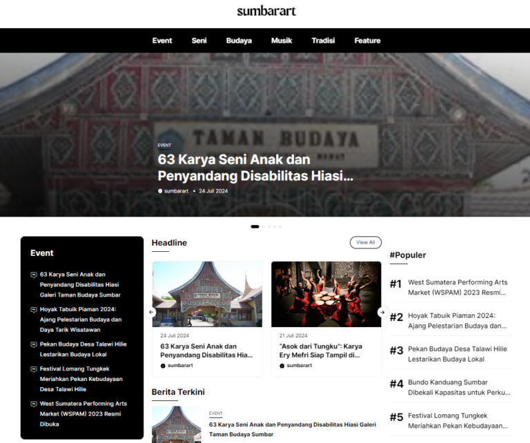 Sumbarart.com Resmi Diluncurkan, Bersiap Jadi Platform Digital Seni di Sumbar