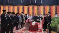 Wako Bersama Wawako Hadiri Pelantikan Anggota DPRD Kota Solok Periode 2024-2029