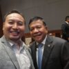 Anggota DPR RI Fraksi PKS Rahmat Saleh bersama Letjen TNI (Purn) Muhammad Herindra usai Rapat Paripurna Uji Kelayakan dan Kepatuan Calon Kepala BIN yang baru di Gedung Senayan, Jakarta, Kamis (17/20/2024). Foto : Istimewa