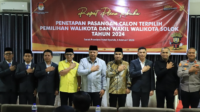 Wako Solok Hadiri Penetapan Walikota Dan Wakil Walikota Terpilih Kota Solok 2025-2030