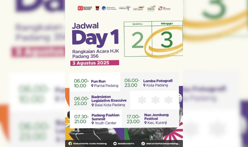 rangkaian-kegiatan-hjk-padang-dimulai-besok:-ada-“fun-run”-hingga-“opening-ceremony”