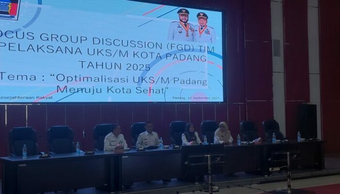 Pemko Padang Optimalkan UKS/M, Lahirkan Generasi Sehat Berkarakter