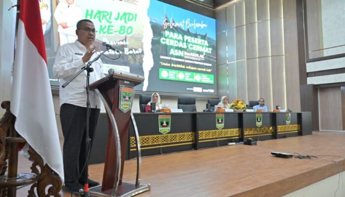 50 OPD Adu Ketangkasan dalam Cerdas Cermat BerAKHLAK Pemprov Sumbar