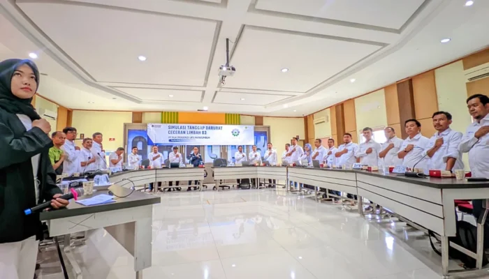 PLN Payakumbuh Simulasi Tanggap Darurat Limbah B3