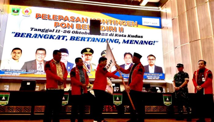 KONI Sumbar Lepas 124 Atlet Beladiri ke PON Kudus
