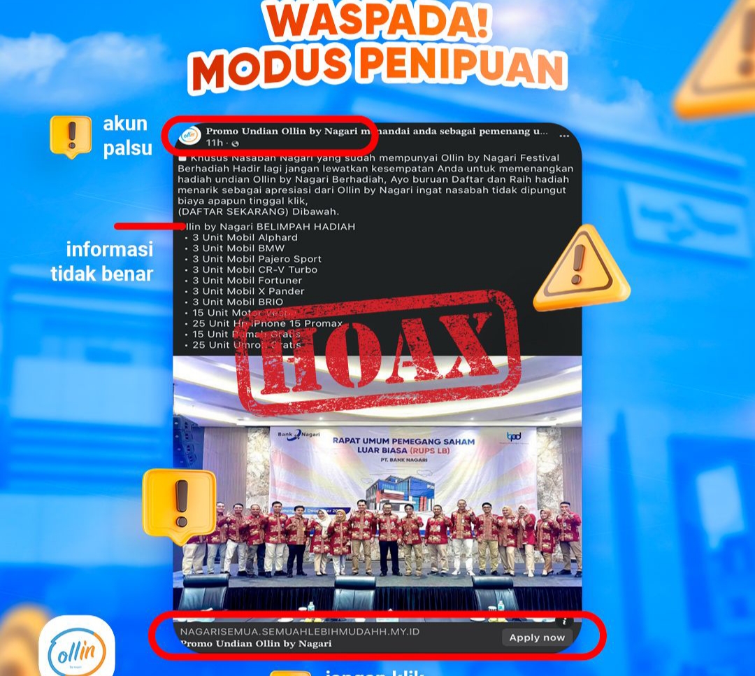 modus-penipuan-undian,-dirut-bank-nagari-ingatkan-nasabah-waspadai-akun-palsu