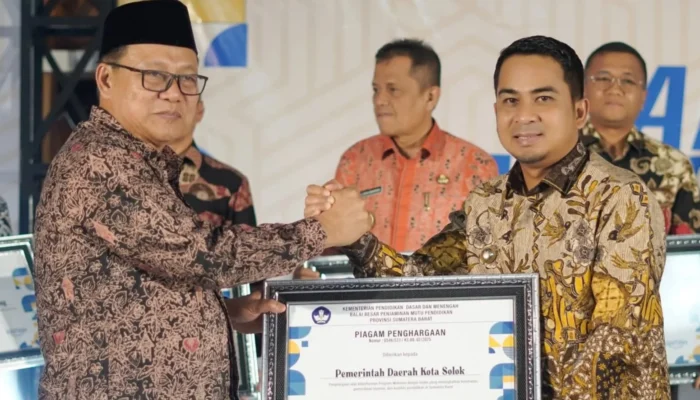 Kota Solok Terima Penghargaan dari BBPMP Sumbar