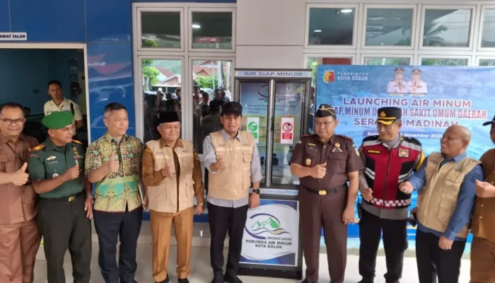 Pemko Solok Launching Air Bersih Siap Minum Rumah Sakit Serambi Madinah