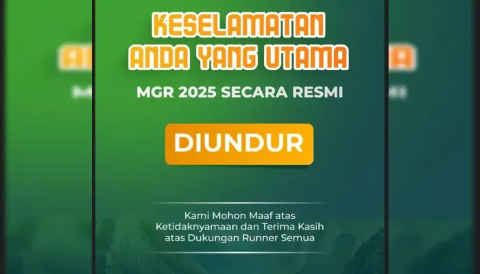 Prioritaskan Keselamatan, Panitia Tunda Minang Geopark Run 2025