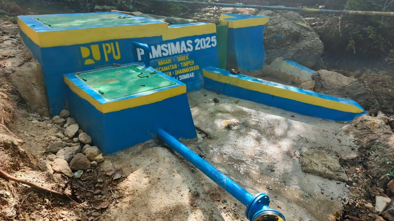 3-unit-pamsimas-di-dharmasraya-tuntas-100-persen,-siap-berikan-layanan-air-bersih-ke-warga