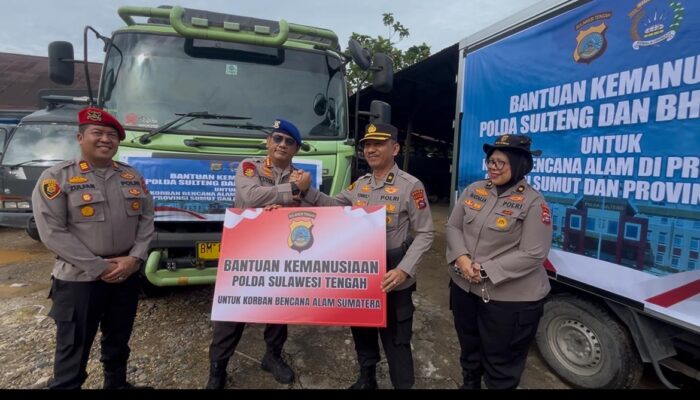 Polda Sulteng Kirim Bantuan, Ringankan Korban Bencana Sumbar