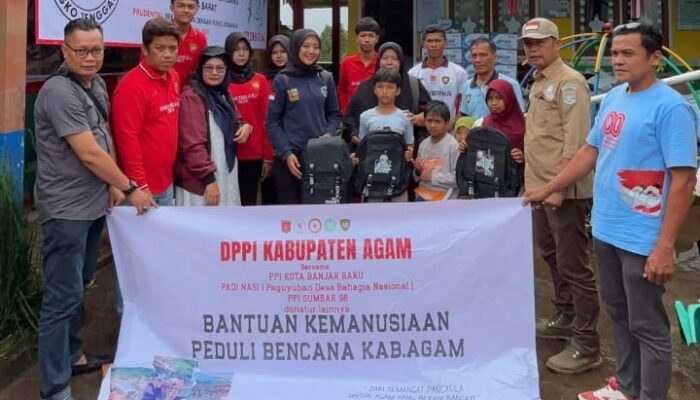 DPPI Agam Salurkan Bantuan, Ringankan Korban Bencana