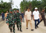 Menko Polkam Djamari Chaniago Tinjau Progres Perbaikan Jembatan di Aceh