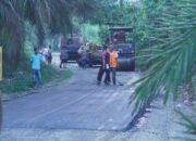 Pemkab Dharmasraya Rampungkan Perbaikan Jalan Tiuman