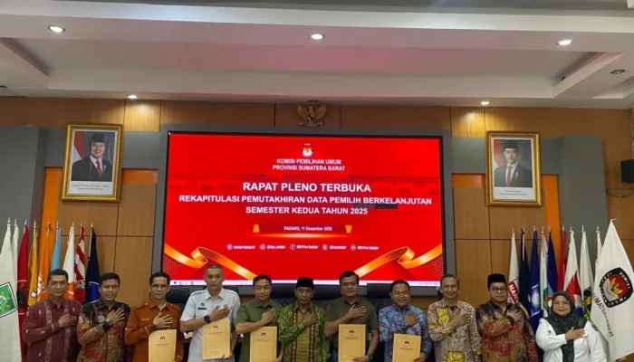 KPU Sumbar Rampungkan Pemutakhiran Data Pemilih Semester II 2025
