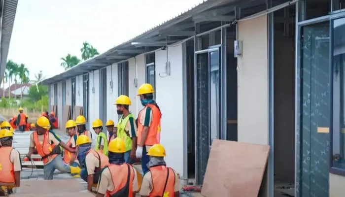 Huntara Danantara Tarik Perhatian Warga Kuala Simpang