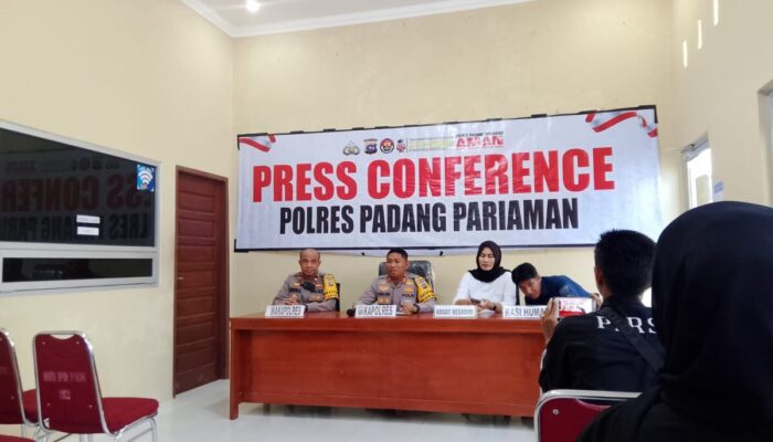 Polres Padang Pariaman Tekan Kriminalitas, Kasus Narkoba Melonjak