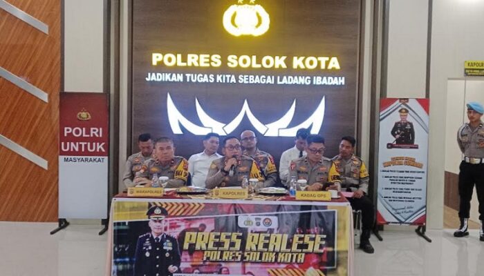 Sepanjang 2025 Polres Solok Kota Tangkap Puluhan Tersangka, Narkoba Dominasi