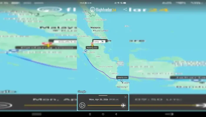 Garuda Indonesia GA162 Dialihkan ke Pekanbaru sebelum Mendarat Aman di Padang